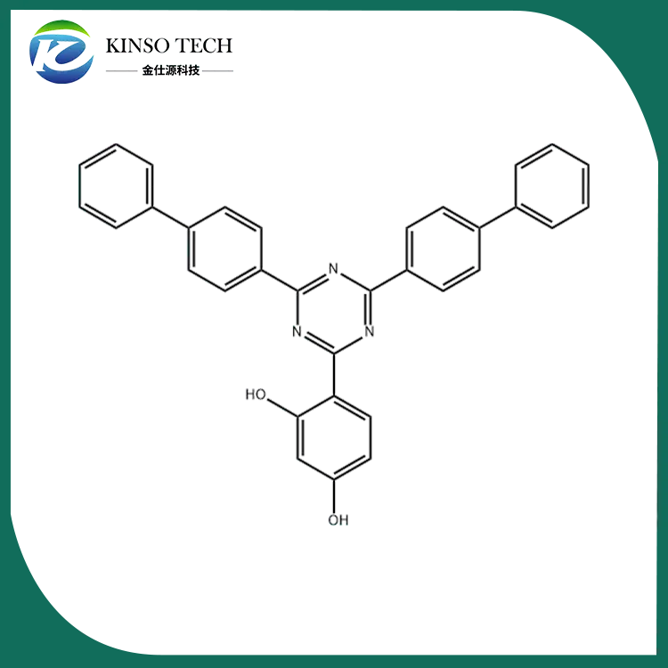 2- (2,4-dihidroxifenilo) -4,6-bis (4-bifenililio) -1,3,5-triazina CAS 182918-16-7