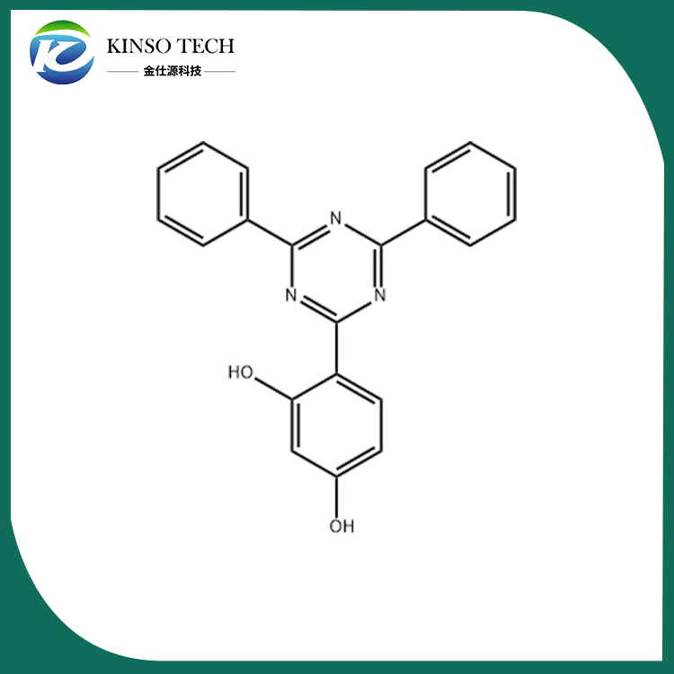 2- (2,4-dihidroxifenilo) -4,6-difenil-1,3,5-triazina CAS 38369-95-8